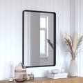 Flash Furniture 24x36 Black Metal Wall Mirror - 2 Inch Deep Frame HMHD-22M111YA-BLK-GG